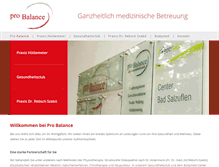 Tablet Screenshot of probalance-bs.de